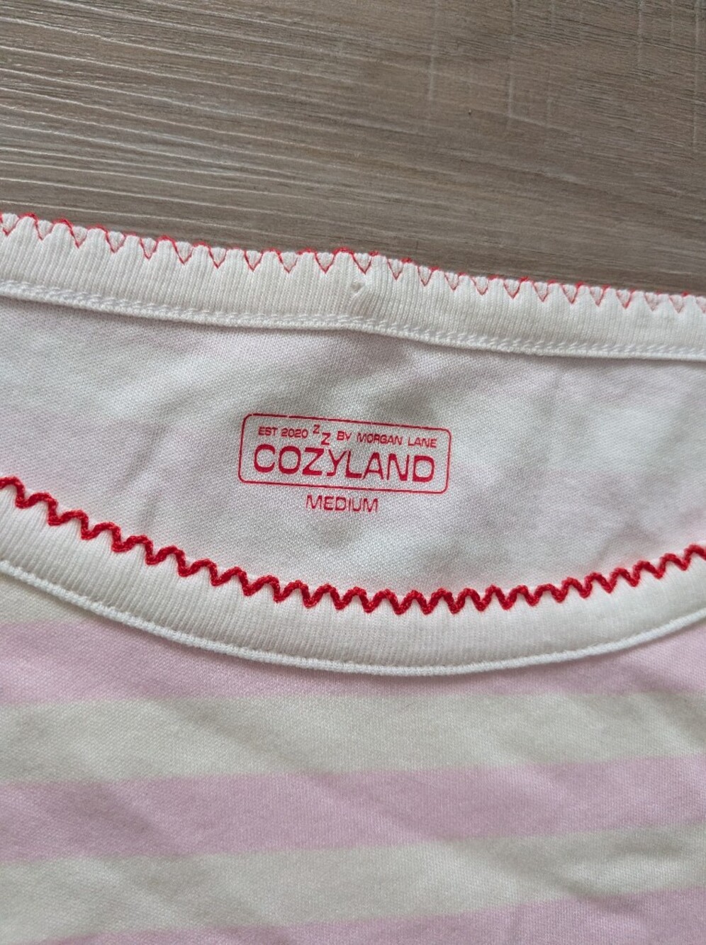 Cozyland Ellie PJ Top in Candy Cane - Picture 4 of 6